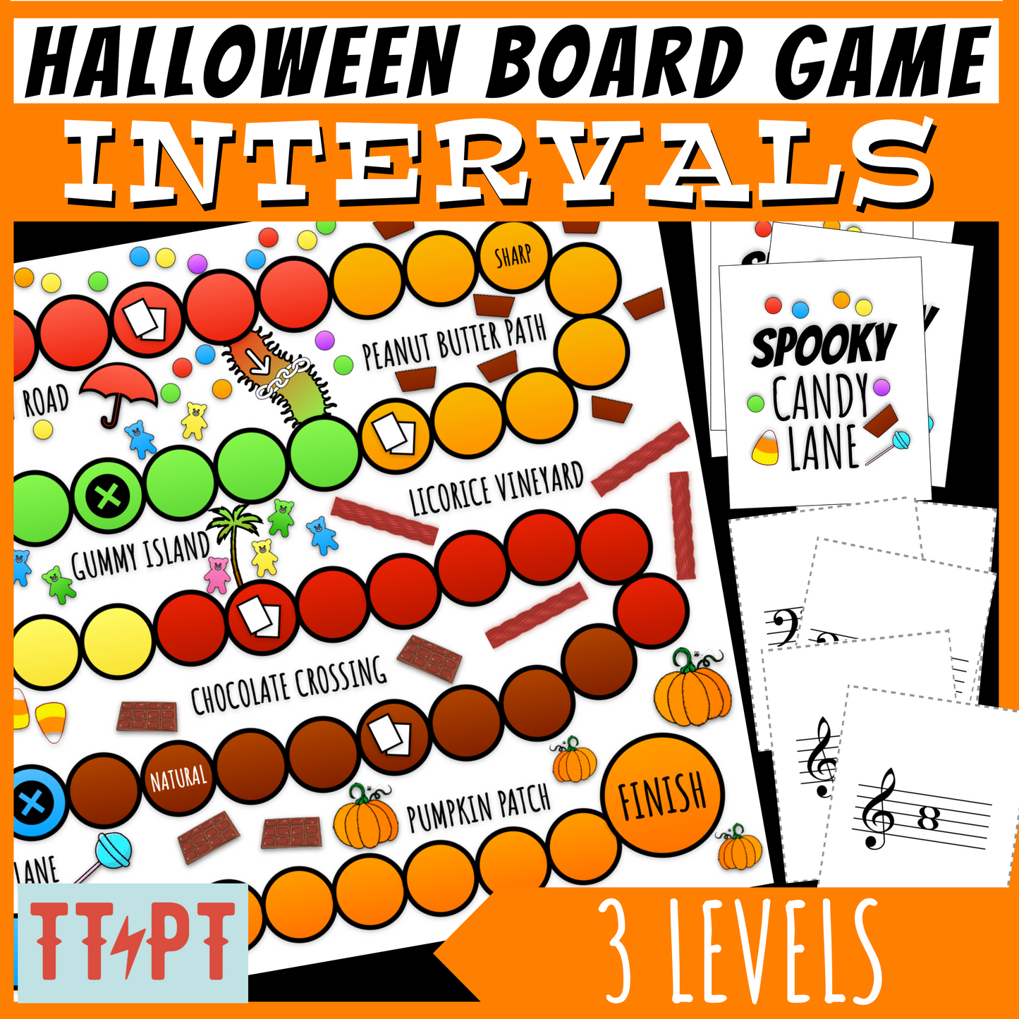 Halloween Music Board Game 3: Intervals