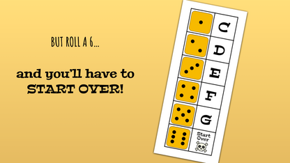 Escape the Haunted House - Halloween Note Dice Game