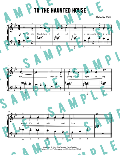 Halloween Original Piano Solo Sheet Music Bundle