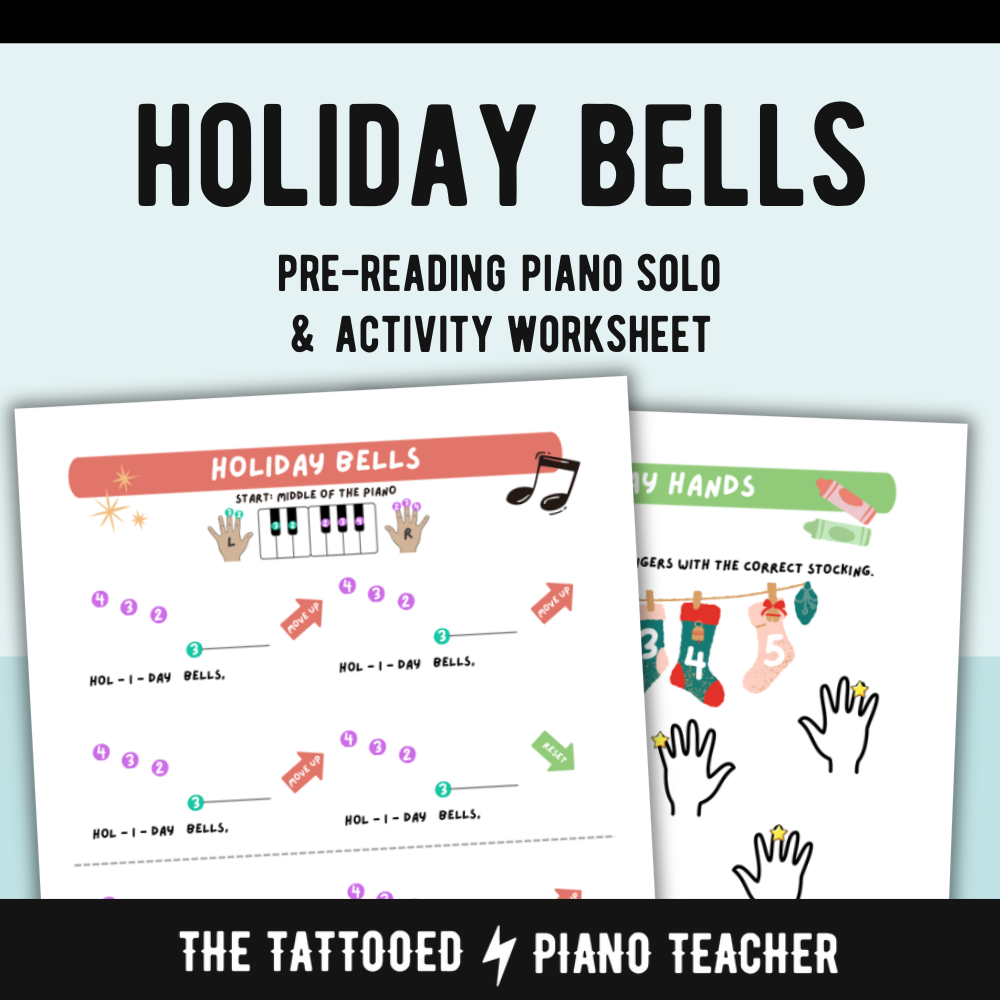 Beginner Christmas Piano Sheet Music Bundle – Pre-Reading to Early Elementary