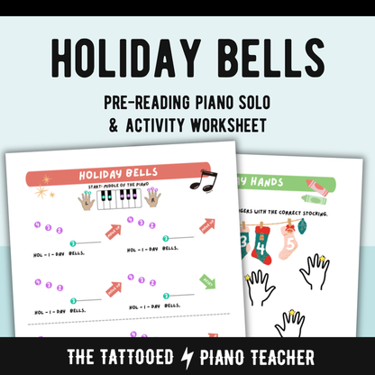 Beginner Christmas Piano Sheet Music Bundle – Pre-Reading to Early Elementary