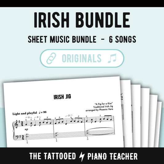 Irish Piano Solo Sheet Music Bundle