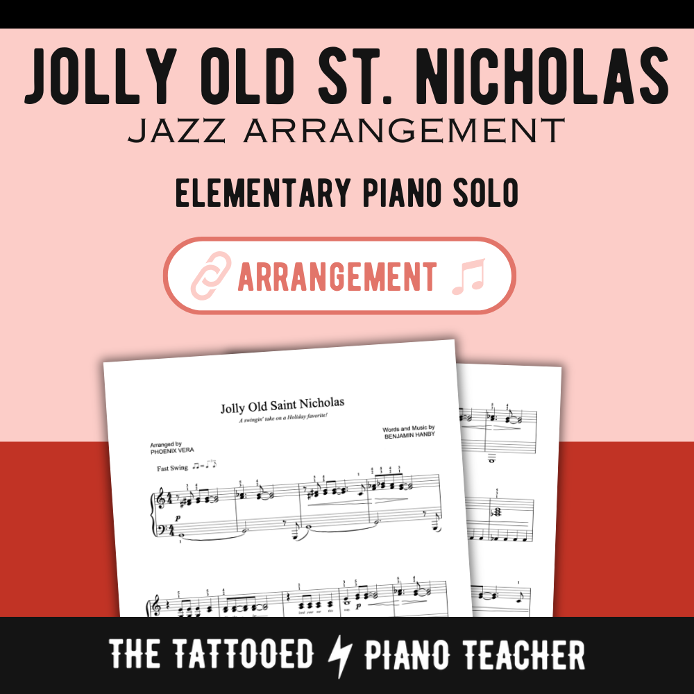 Jolly Old Saint Nicholas [Elementary] - Christmas Jazz Piano Sheet Music