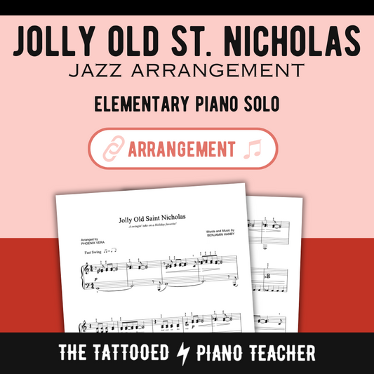 Jolly Old Saint Nicholas [Elementary] - Christmas Jazz Piano Sheet Music