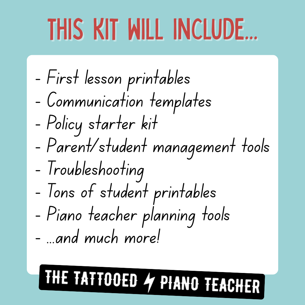 The Complete Piano Teacher Kit (Coming Soon!)
