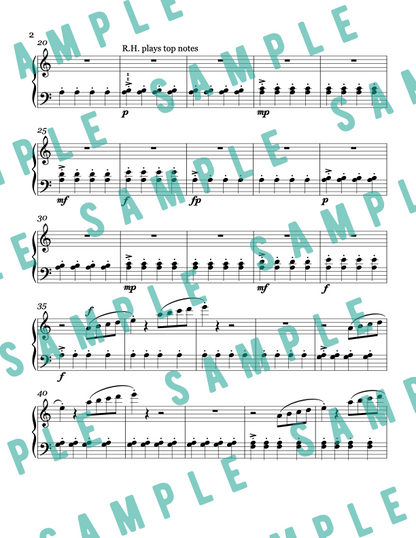 Lana's Song - Early Intermediate Original Piano Solo Sheet Music