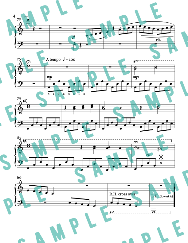 Lana's Song - Early Intermediate Original Piano Solo Sheet Music