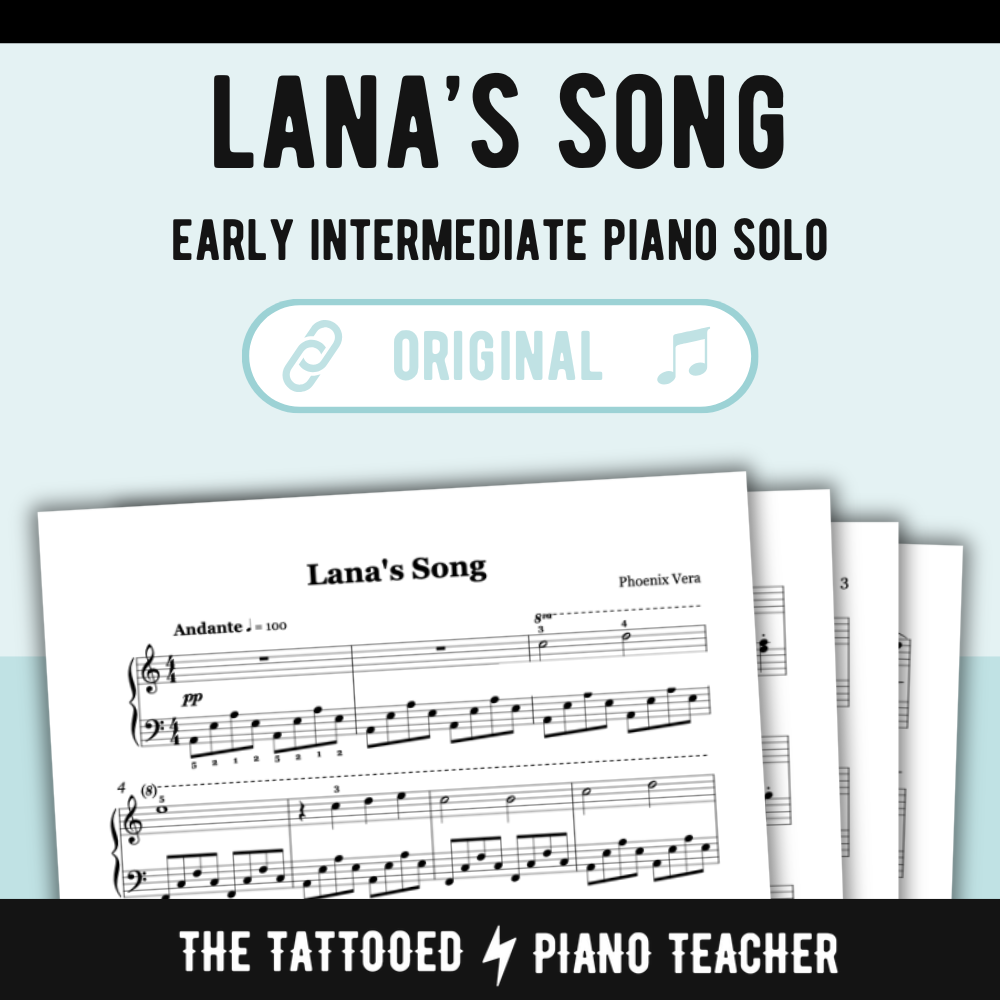 Lana's Song - Early Intermediate Original Piano Solo Sheet Music