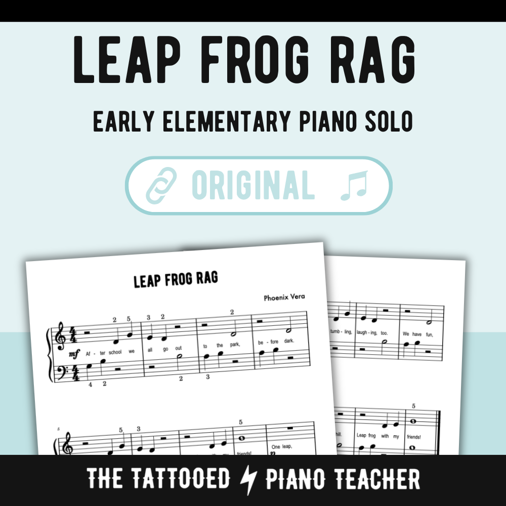 Leap Frog Rag - Early Elementary Piano Solo Sheet Music