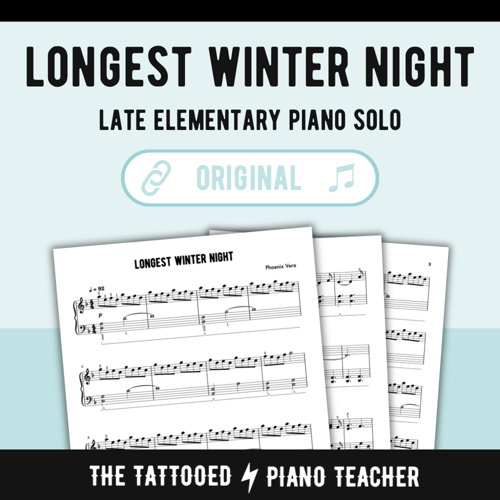 Longest Winter Night - Late Elementary Piano Solo Sheet Music