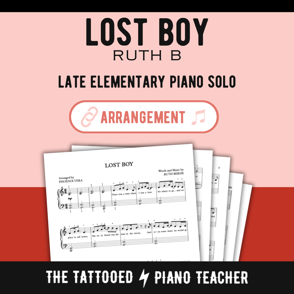 Lost Boy [Late Elementary] by Ruth B - Piano Solo Sheet Music
