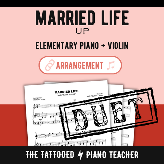 Married Life from Up [Elementary] - Violin and Piano Duet Sheet Music
