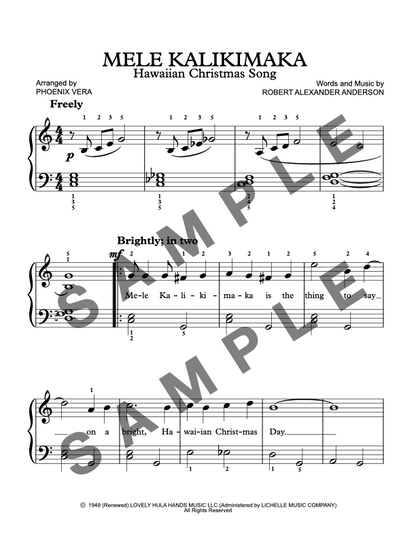 Mele Kalikimaka (Hawaiian Christmas Song) [Late Elementary] - Piano Solo Sheet Music