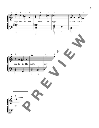 Mele Kalikimaka (Hawaiian Christmas Song) [Late Elementary] - Piano Solo Sheet Music