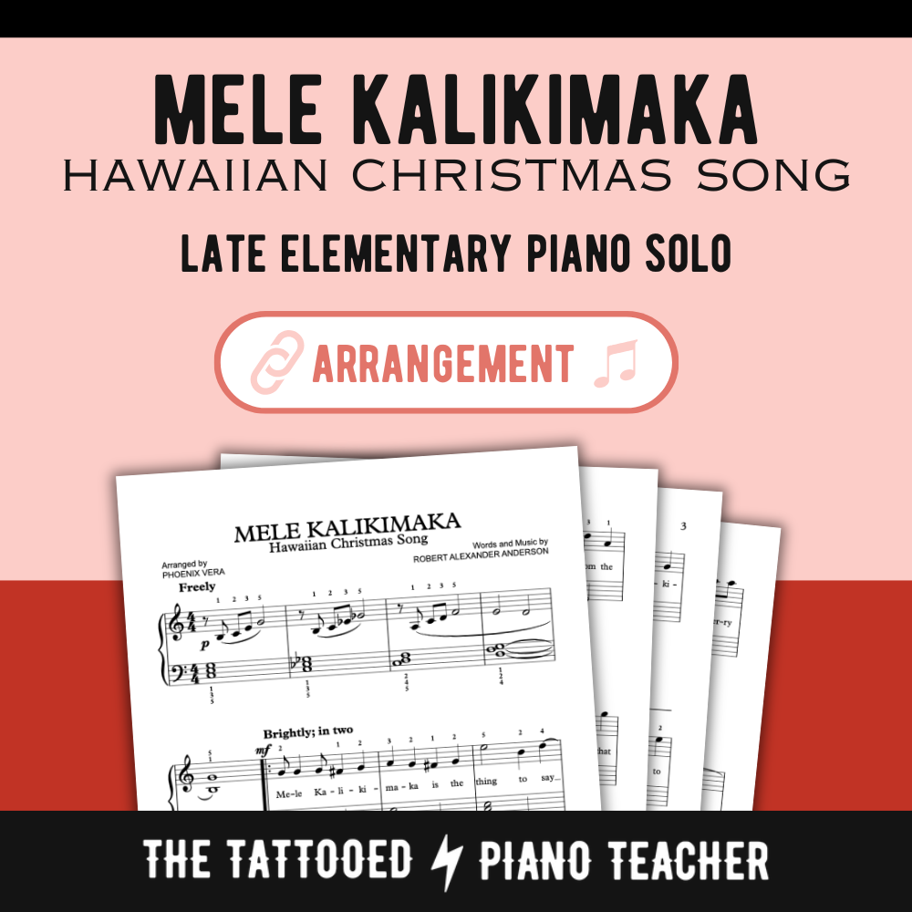 Mele Kalikimaka (Hawaiian Christmas Song) [Late Elementary] - Piano Solo Sheet Music
