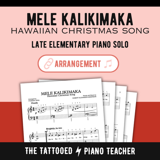 Mele Kalikimaka (Hawaiian Christmas Song) [Late Elementary] - Piano Solo Sheet Music