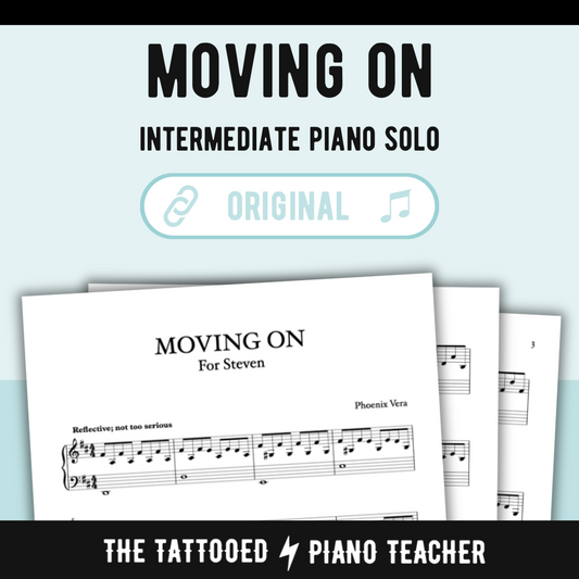 Moving On - Intermediate Original Piano Solo Sheet Music