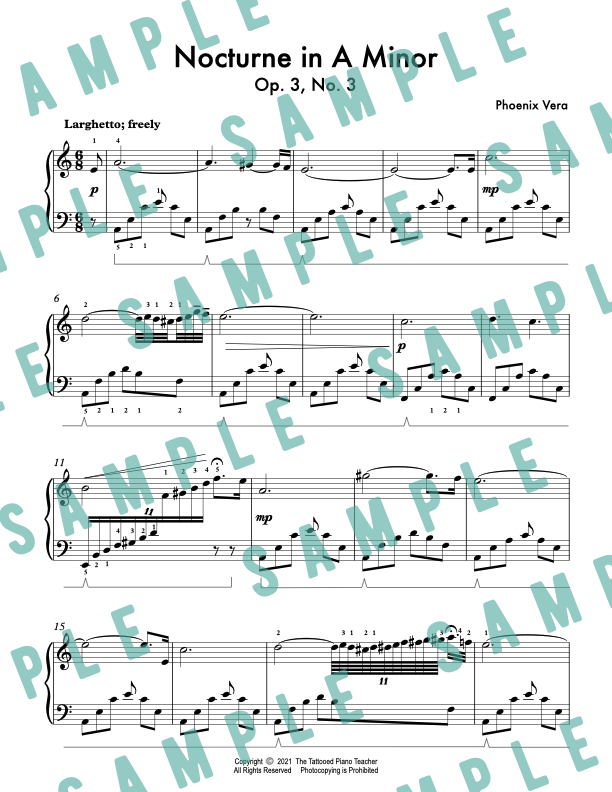 Three Nocturnes Op. 3