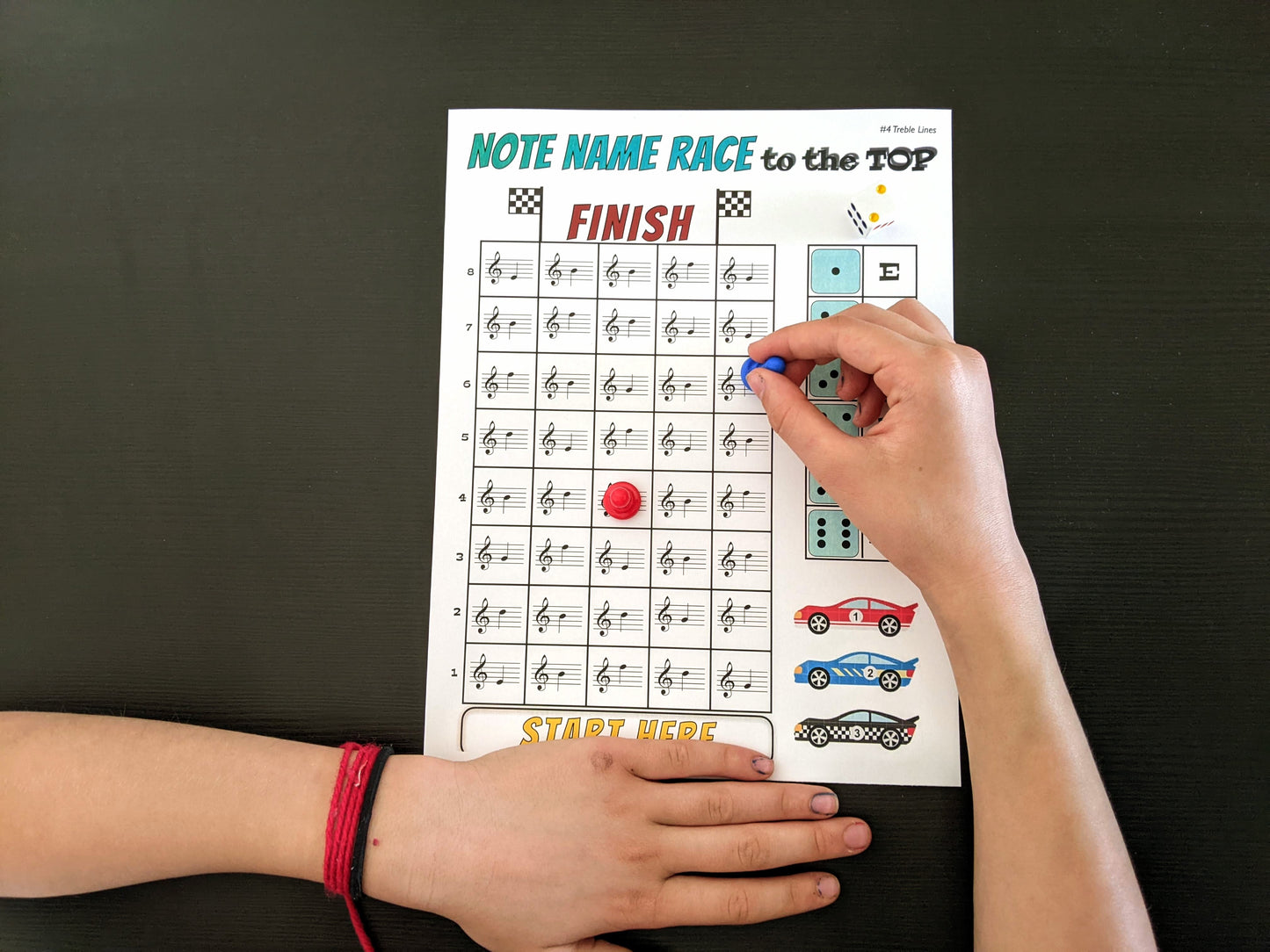 Racecar Note Game