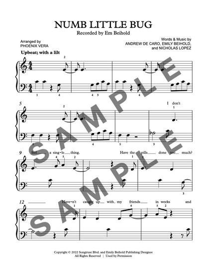Numb Little Bug [Elementary] by Em Beihold - Beginner Piano Solo Sheet Music