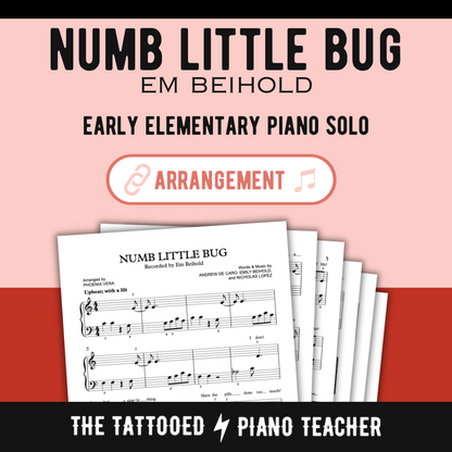 Numb Little Bug [Elementary] by Em Beihold - Beginner Piano Solo Sheet Music