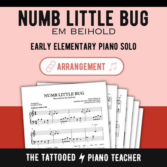 Numb Little Bug [Elementary] by Em Beihold - Beginner Piano Solo Sheet Music
