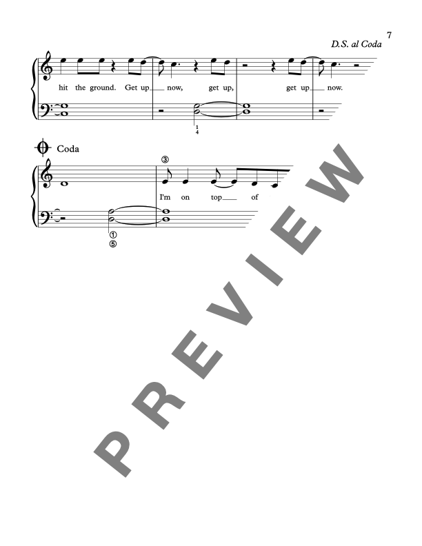 On Top of the World [Late Elementary] by Imagine Dragons - Piano Solo Sheet Music