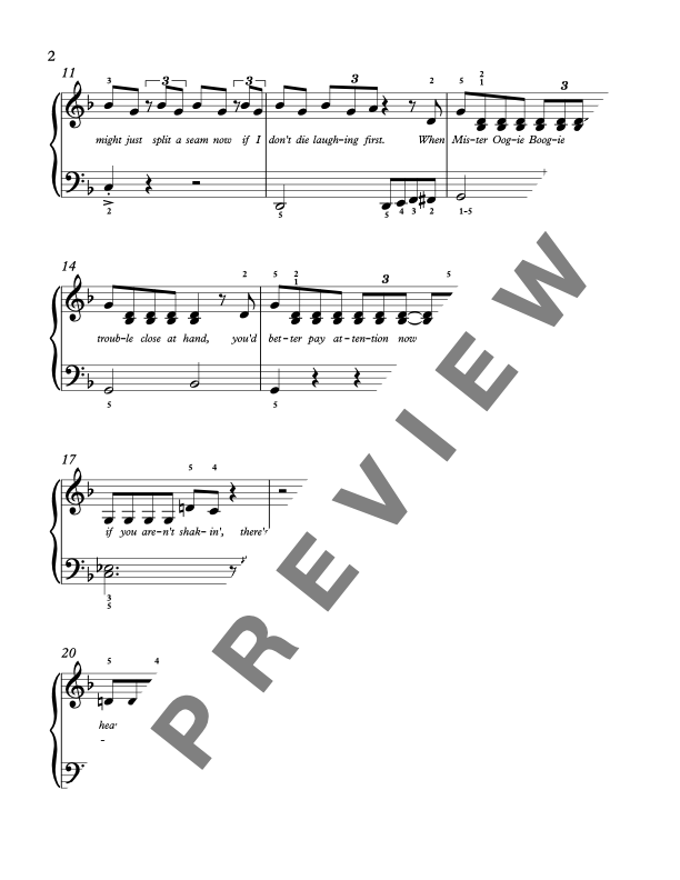 Oogie Boogie's Song from The Nightmare Before Christmas [Late Elementary] - Piano Solo Sheet Music