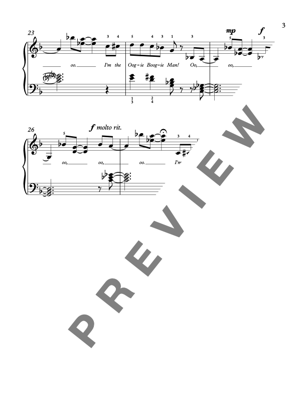 Oogie Boogie's Song from The Nightmare Before Christmas [Late Elementary] - Piano Solo Sheet Music