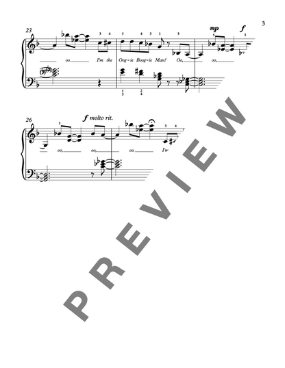 Oogie Boogie's Song from The Nightmare Before Christmas [Late Elementary] - Piano Solo Sheet Music