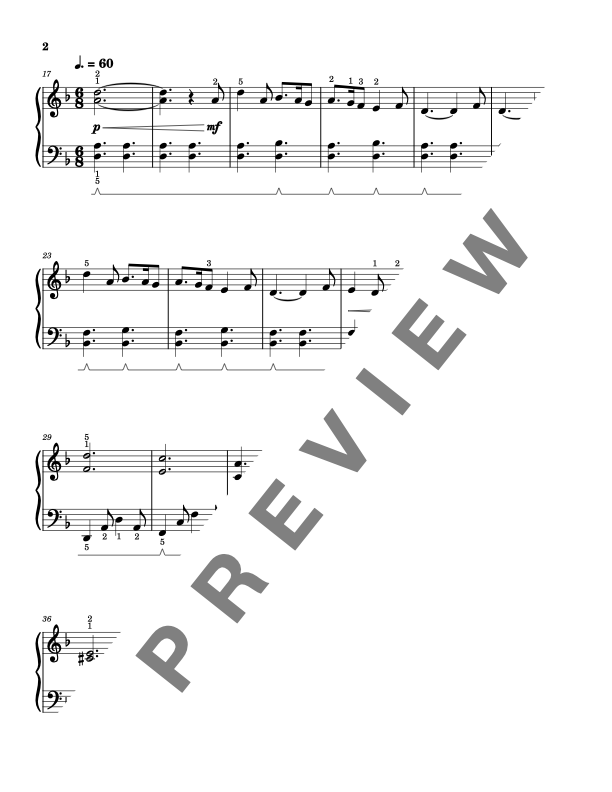 Longest Winter Night - Late Elementary Piano Solo Sheet Music