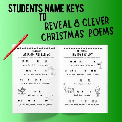 Pre-reading Christmas Music Story Booklet