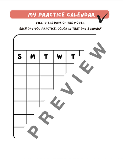 My Practice Song - Very Early Elementary Piano Solo Sheet Music & Activity (Pre-Reading)