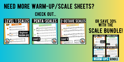 One Octave Scales for Level 3 Piano Students