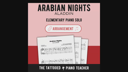 Arabian Nights from Aladdin [Elementary] - Piano Solo Sheet Music
