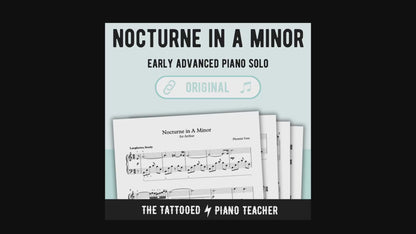 Nocturne No. 3 in A Minor - Early Advanced Original Piano Solo Sheet Music