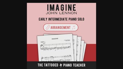 Imagine [Early Intermediate] by John Lennon - Piano Sheet Music Demo
