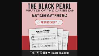 The Black Pearl from Pirates of the Caribbean [Early Elementary] - Piano Solo Sheet Music