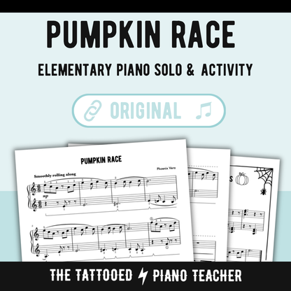 Pumpkin Race - Level 3A Late Elementary Piano Solo Sheet Music