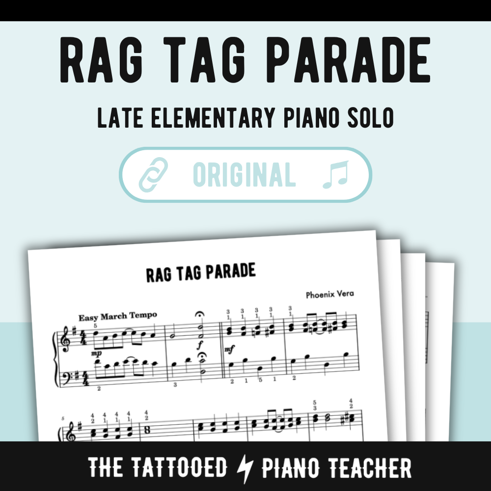 Rag Tag Parade - Late Elementary Piano Solo Sheet Music