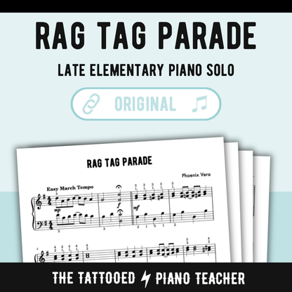Rag Tag Parade - Late Elementary Piano Solo Sheet Music