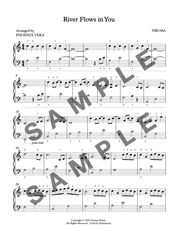 River Flows in You [Late Elementary] by Yiruma - Piano Solo Sheet Music
