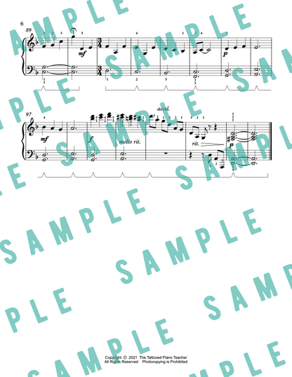 Ripples - Early Intermediate Original Piano Solo Sheet Music