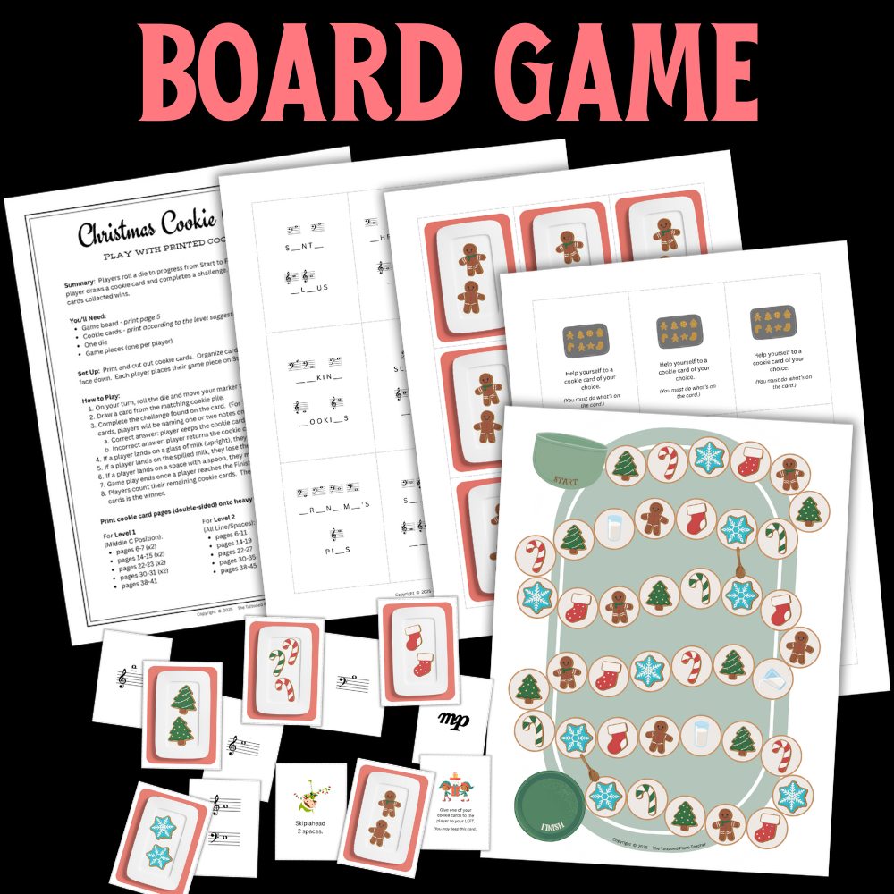 Christmas BIG Bundle: Music Games + Worksheets