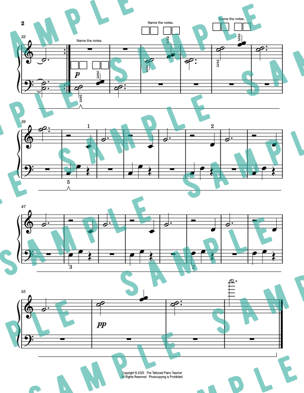 Snowflakes Out My Window - Christmas Elementary Piano Solo Sheet Music