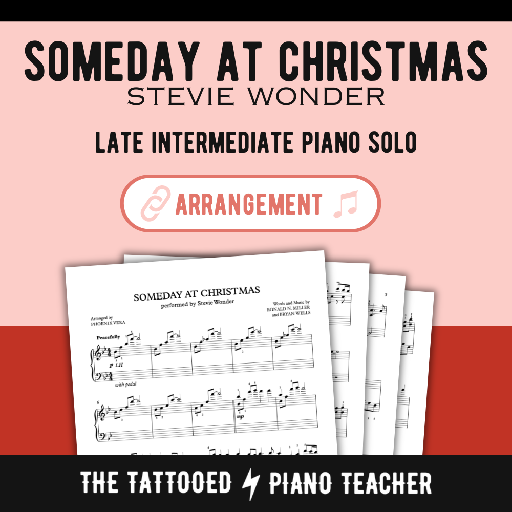 Someday at Christmas [Late Intermediate] by Stevie Wonder - Piano Solo Sheet Music