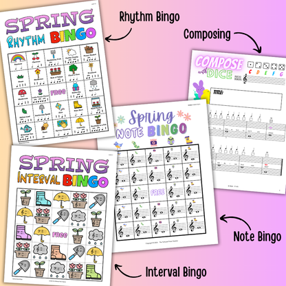 Spring Music Activities Bundle