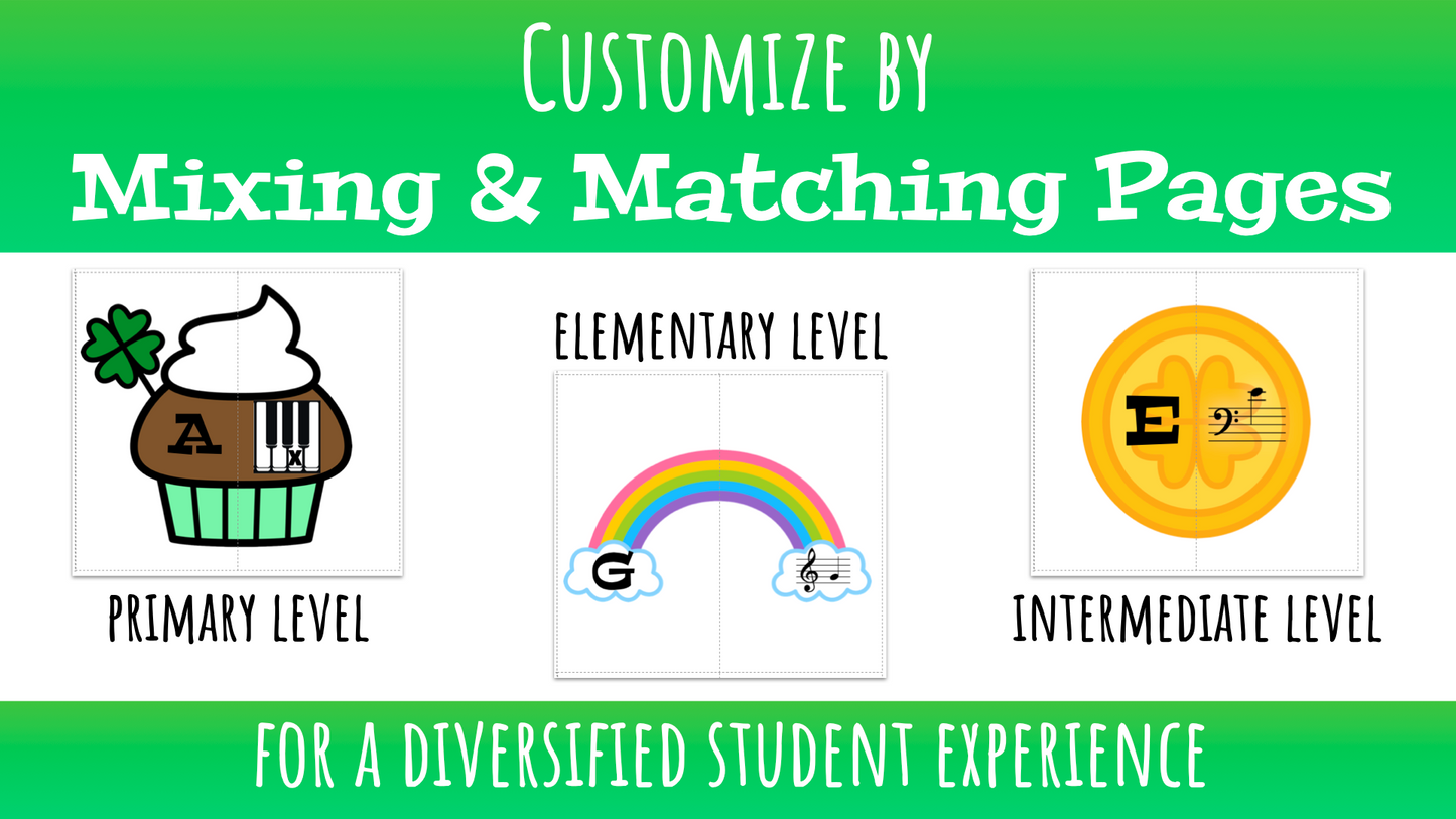 St. Patrick's Day Music Theory Puzzles