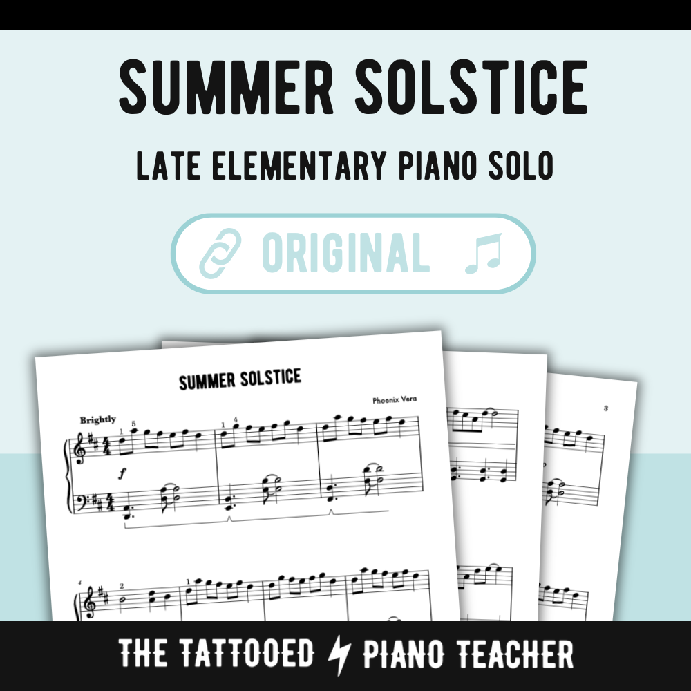 Summer Solstice - Late Elementary Piano Solo Sheet Music
