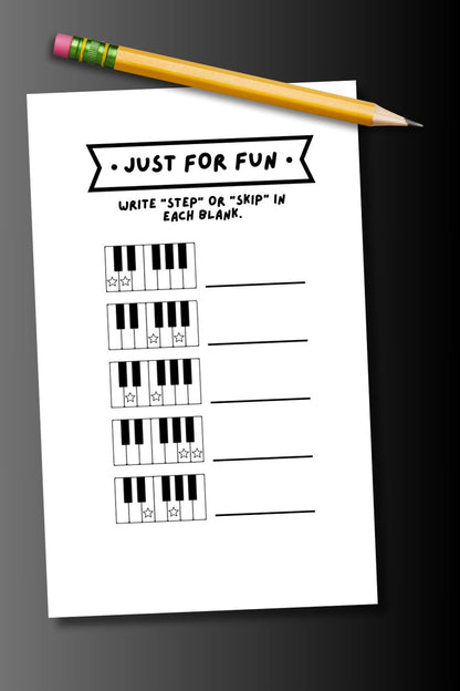 My First Piano Skill Set Practice Record Book